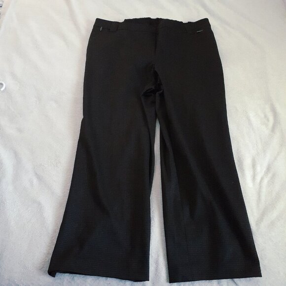 Penningtons Women's Size 2X Dark Brown Essential Ponte de Roma Wide Leg Pant - Picture 3 of 13